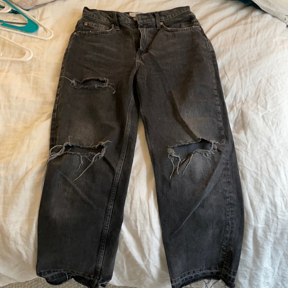 Free People Distressed Ankle Jean